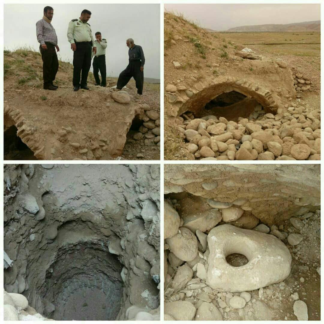 رئیس میراث فرهنگی شهرستان مهران: یک اثر تاریخی توسط حفاران غیر مجاز کشف شد